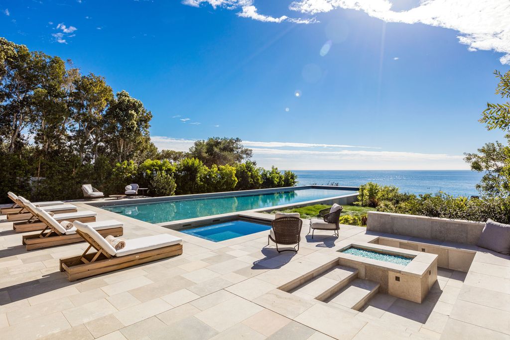 The Retreat in Malibu is a newly-constructed gated and private bluff-top property with panoramic ocean views now available for sale. This home located at 33740 Pacific Coast Hwy, Malibu, California