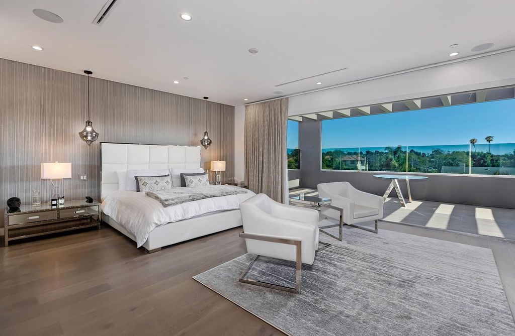 The Resort-like Home in Los Angeles is a sophisticated, high end property in Beverlywood featuring an open floor plan with unobstructed indoor-outdoor flow now available for sale. This home located at 9704 Cashio St, Los Angeles, California