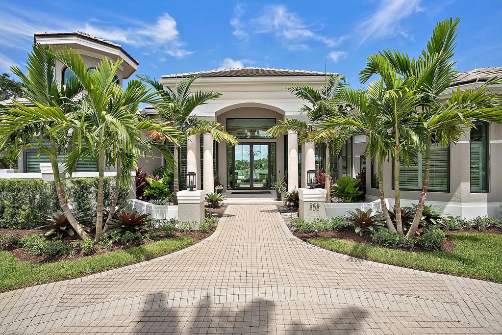 The Home in Jupiter is a Spectacular estate in Loxahatchee Club on rare over acre lot 1 of 4 double lots in this community now available for sale. This home located at 208 Locha Dr, Jupiter, Florida