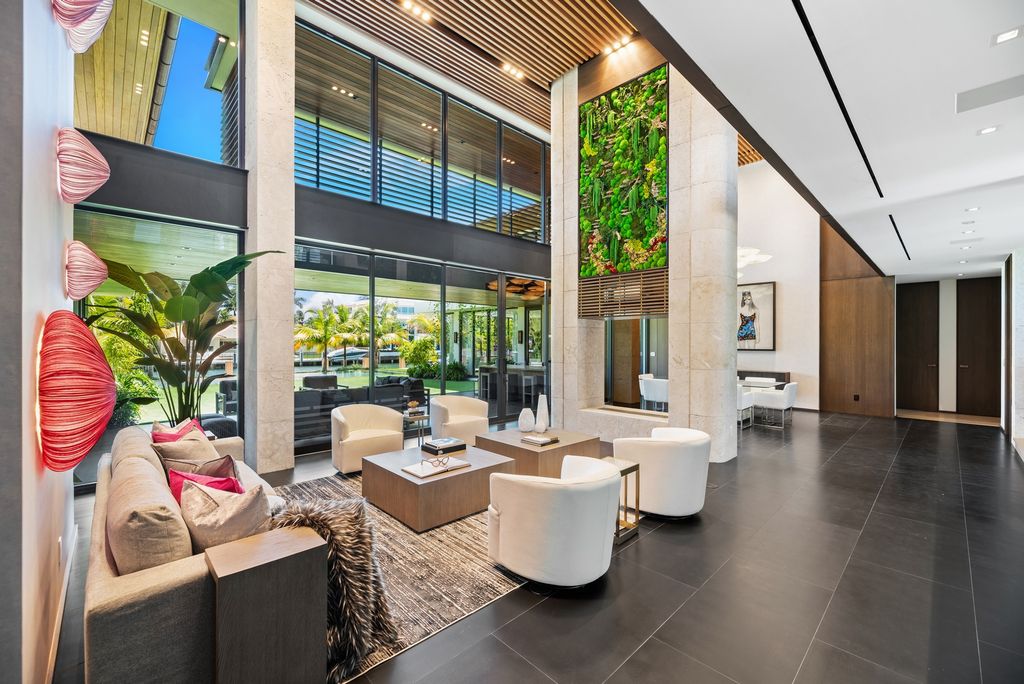 The Mansion in Fort Lauderdale is a spectacular deepwater custom residence with highest standards offers organic warmth now available for sale. This home located at 2439 Del Lago Dr, Fort Lauderdale, Florida