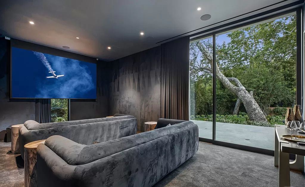 The Brand New Construction Brentwood Mansion is a property of equivalent modern elegance, privacy, and artful refinement now available for sale. This home located at 2500 Mandeville Canyon Rd, Los Angeles, California