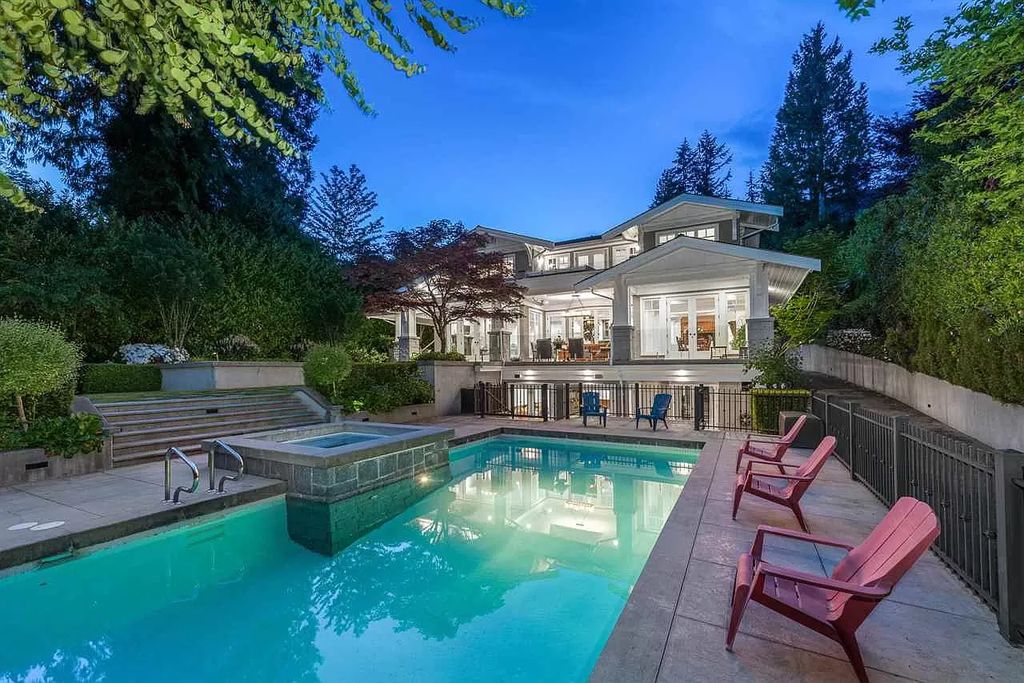 The Breathtaking Gated Altamont Estate is a contemporary custom built family home now available for sale. This home located at 2955 Rosebery Ave, West Vancouver, BC V7V 3A5, Canada