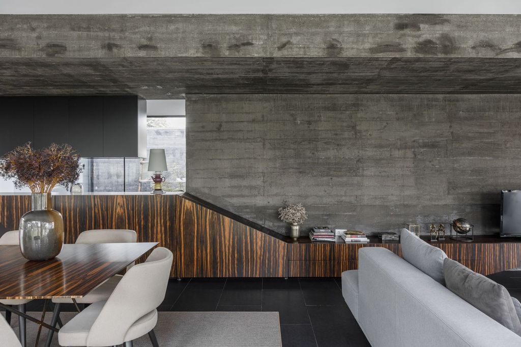 Cork Oak House, An Angular Concrete House by Hugo Pereira Arquitetos