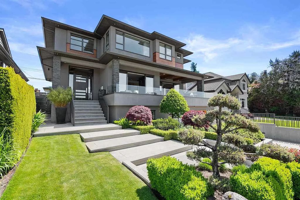 The Custom Euro-Style Ultra-Luxe Home in Burnaby is an architectural masterpiece now available for sale. This home located at 1240 Dunlop Ave, Burnaby, BC V5B 3X1, Canada