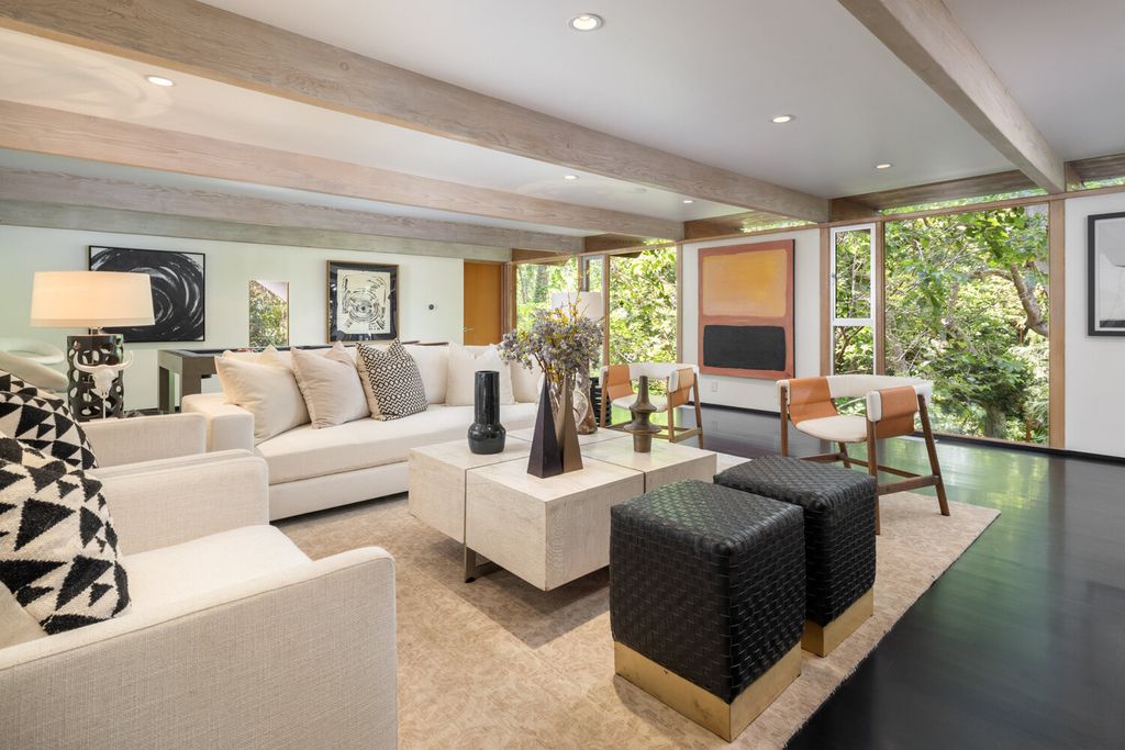 The Home in Santa Monica is a Rustic Canyon gem has been sensitively restored to its former glory with pine eaves now available for sale. This home located at 681 Brooktree Rd, Santa Monica, California