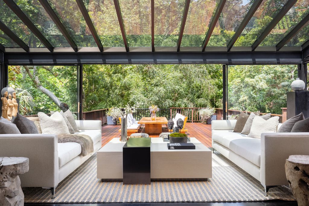 The Home in Santa Monica is a Rustic Canyon gem has been sensitively restored to its former glory with pine eaves now available for sale. This home located at 681 Brooktree Rd, Santa Monica, California