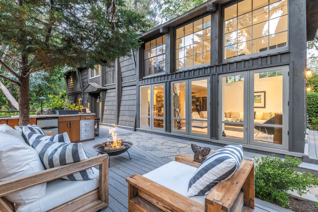 The Home in Santa Monica is a Rustic Canyon gem has been sensitively restored to its former glory with pine eaves now available for sale. This home located at 681 Brooktree Rd, Santa Monica, California