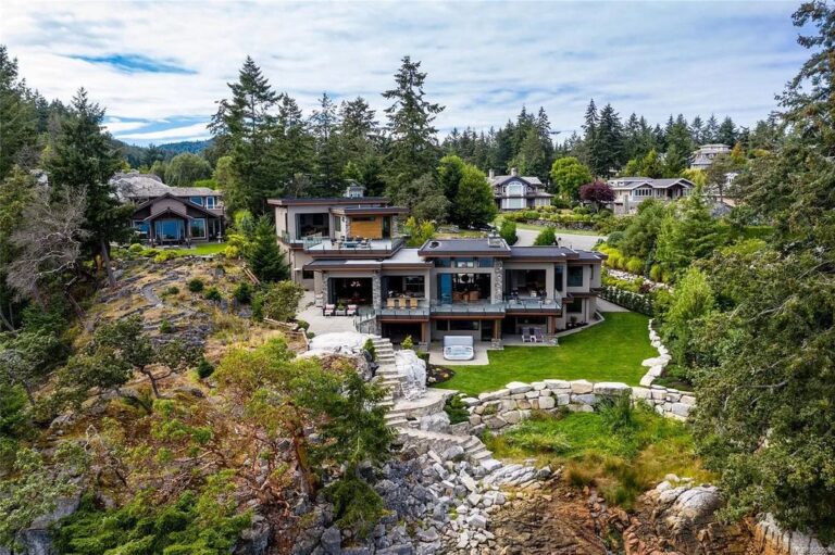 Enjoy Recreational Paradise in Sprawling Oceanfront Nanoose Bay House for Sale at C$7,599,999