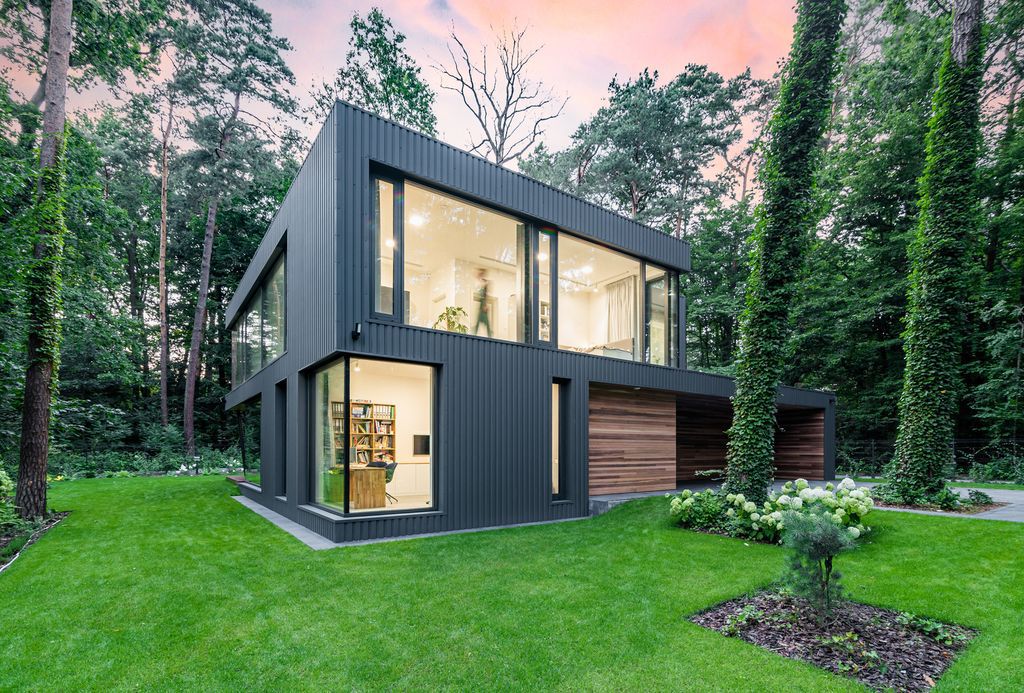 Impressive House Blended Into The Forest in Poland by Z3Z ARCHITEKCI