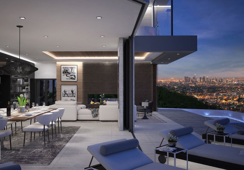 Beverly Hills Modern Home Concept is a project at the end of a cul-de-sac on one of the best promontories in Beverly Hills was designed in concept stage by Vantage Design Group