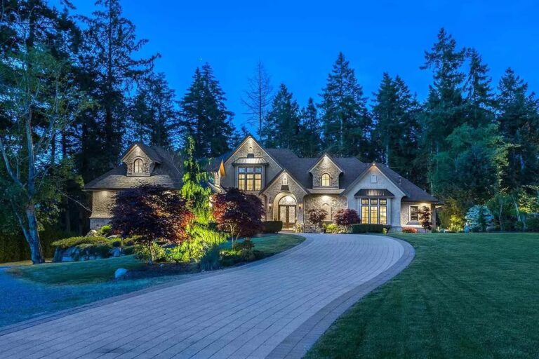 Magnificent Tudor Mansion in Langley Expertly  Integrates with Natural Landscape Asking for C$4,980,000
