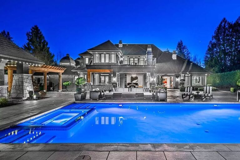 Majestic Classic European Inspired Mansion in Surrey Sells for C$9,980,000
