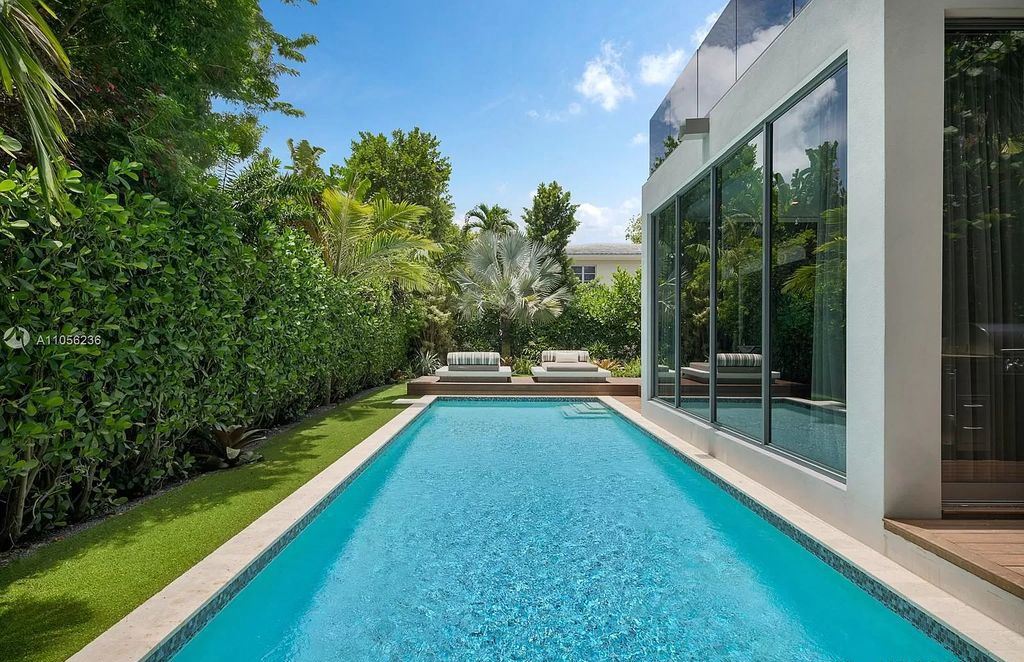 The Home in Miami Beach is a newly built tropical modern property has luxurious living space flawlessly connecting with the exterior now available for sale. This home located at 4535 Nautilus Ct, Miami Beach, Florida