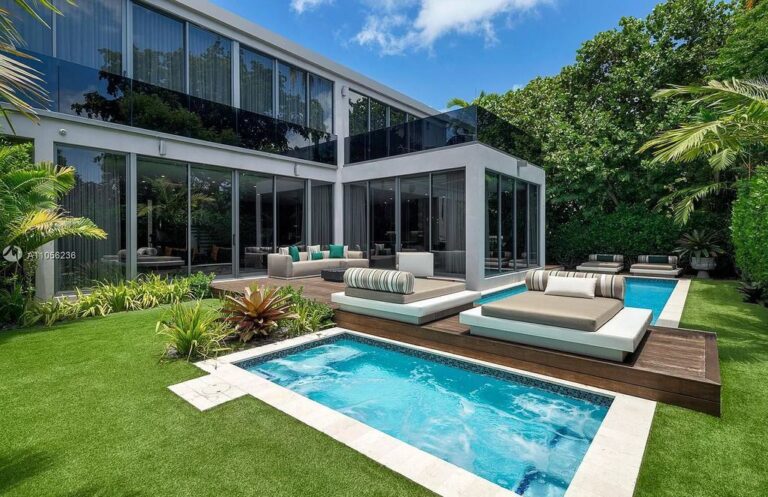 Newly Tropical Modern Home in Miami Beach hits Market for $6,495,000