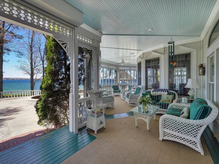 Recognizable Home in Michigan with Panoramic Views of Mullett Lake