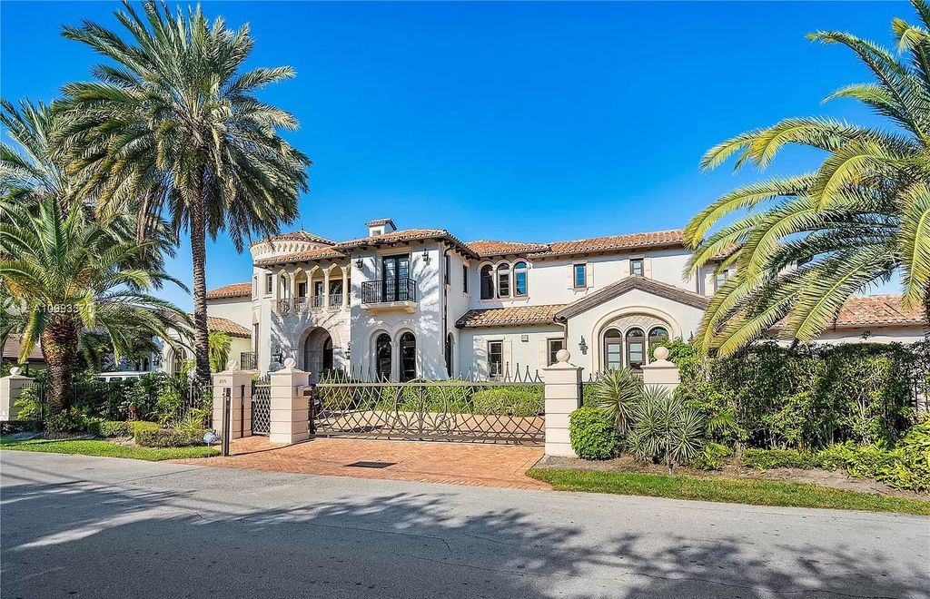 The Mediterranean Villa in Fort Lauderdale is the spectacular Italian inspired estate designed by renowned Randall Stofft Architects now available for sale. This home located at 2571 Del Lago Dr, Fort Lauderdale, Florida