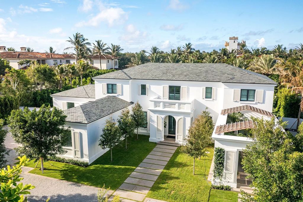 The Home in Palm Beach is a French Contemporary estate built incorporating the finest materials & craftsmanship now available for sale. This home located at 95 Middle Rd, Palm Beach, Florida