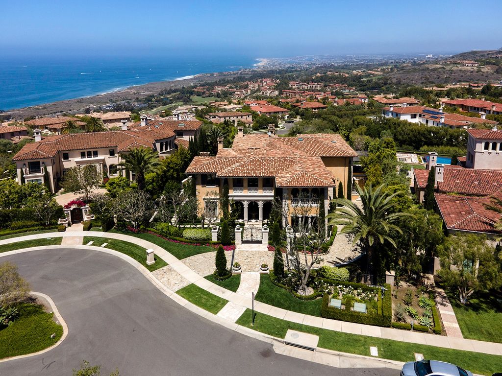 The Newport Coast Villa nestled on one of the largest custom parcels showcasing the most view frontages in the community now available for sale. This home located at 31 High Water, Newport Coast, California