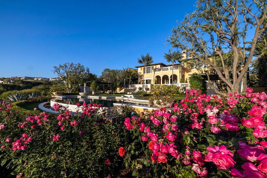 The Newport Coast Villa nestled on one of the largest custom parcels showcasing the most view frontages in the community now available for sale. This home located at 31 High Water, Newport Coast, California