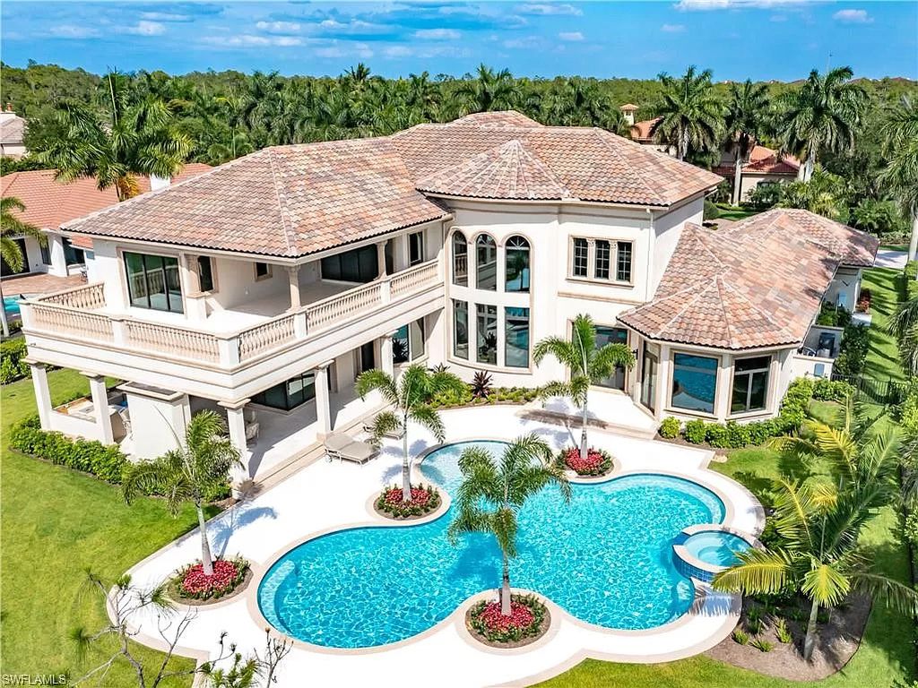The Home in Naples is a beautiful masterpiece was just completed and exudes unrivaled quality and character now available for sale. This home located at 2581 Escada Dr, Naples, Florida