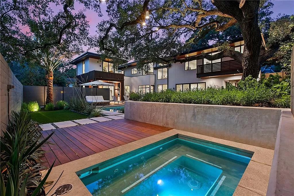 The Austin Home is a contemporary masterpiece in Travis Heights with Lush landscaping and unparalleled privacy now available for sale. This home located at 1015 Bonham Ter, Austin, Texas