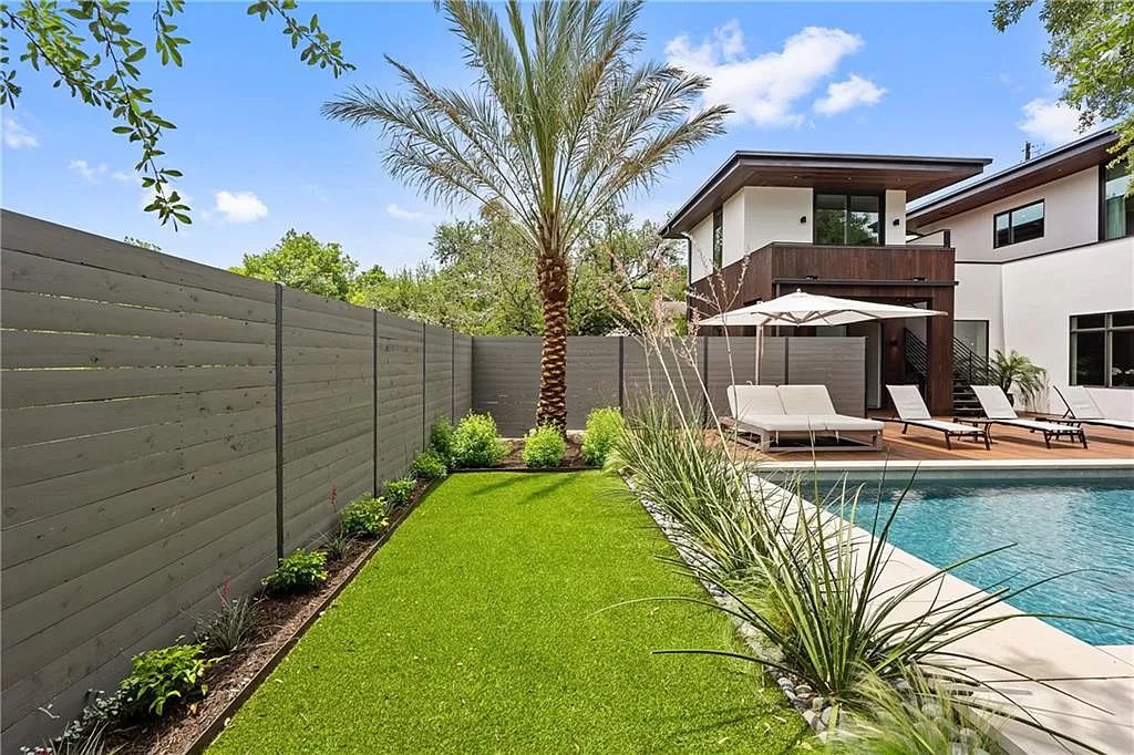 The Austin Home is a contemporary masterpiece in Travis Heights with Lush landscaping and unparalleled privacy now available for sale. This home located at 1015 Bonham Ter, Austin, Texas