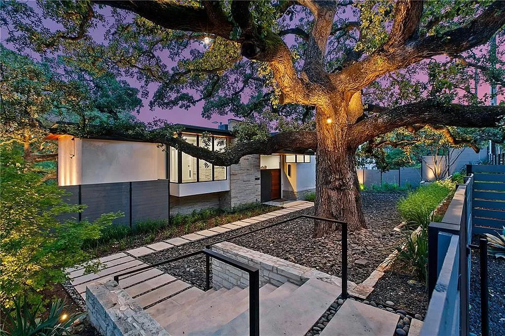 The Austin Home is a contemporary masterpiece in Travis Heights with Lush landscaping and unparalleled privacy now available for sale. This home located at 1015 Bonham Ter, Austin, Texas