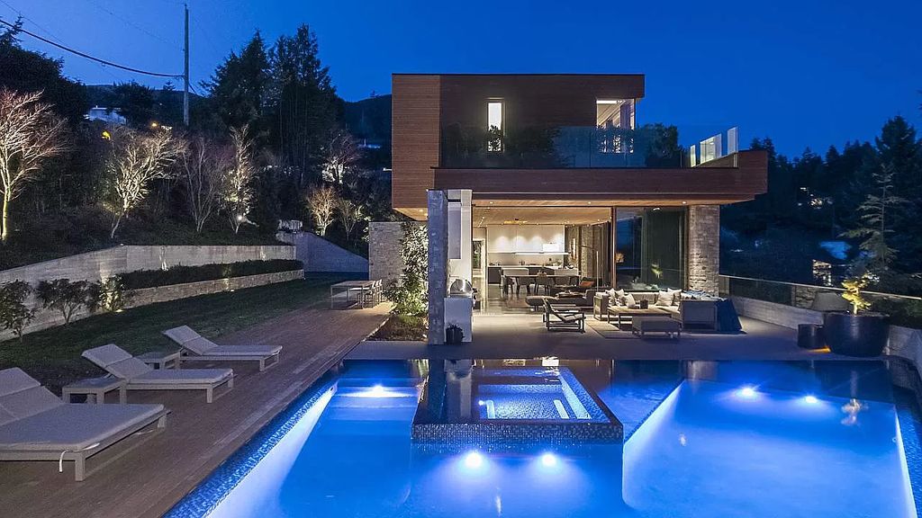 The Zen Architecture House in West Vancouver offers amazing OCEAN and CITY views now available for sale. This home located at 4109 Burkehill Rd, West Vancouver, BC V7V 3L9, Canada