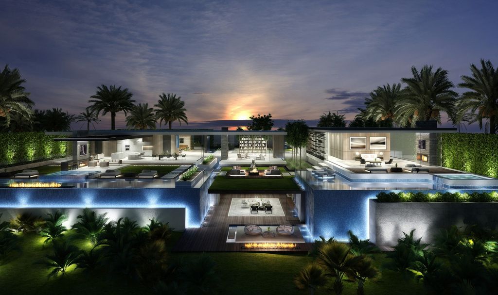 Beverly Hills Mansion Concept located on one of the most coveted streets in Trousdale Estates was designed in concept stage by Vantage Design Group; it offers unobstructed panoramic views from downtown to the Pacific Ocean.