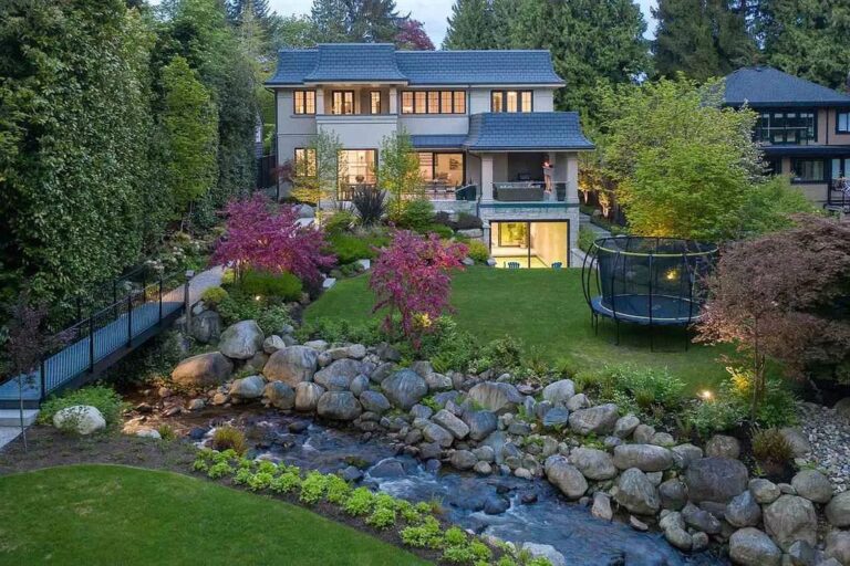 Understated Elegance Villa in West Vancouver Embracing Park-Like Landscapes Asks for C$10,989,000