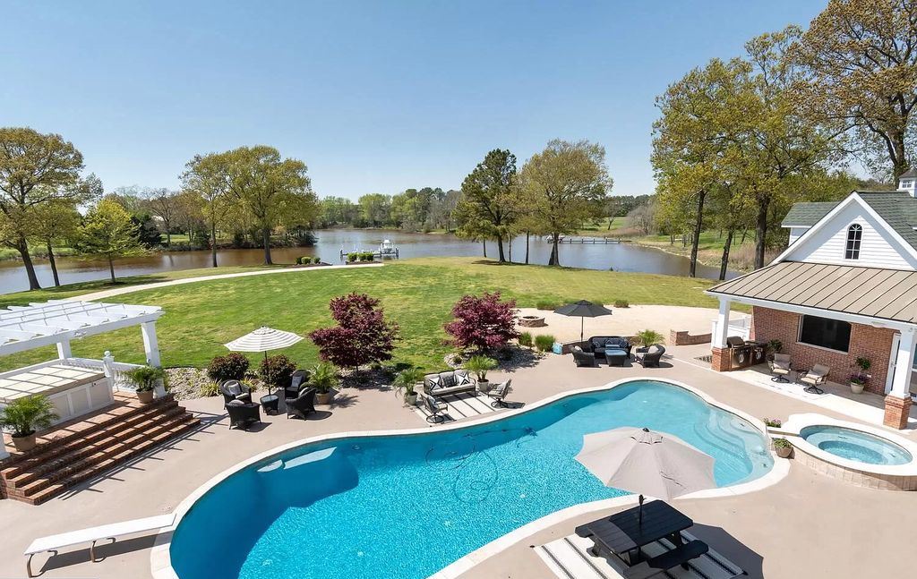 Island Creek, Maryland Perfectly Viewed from This Gracious $5,250,000 Farmhouse