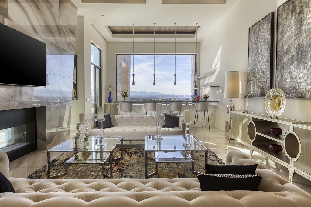 An awe-inspiring modern  home in Nevada is designed by Architect Richard Luke selling for $10,500,000