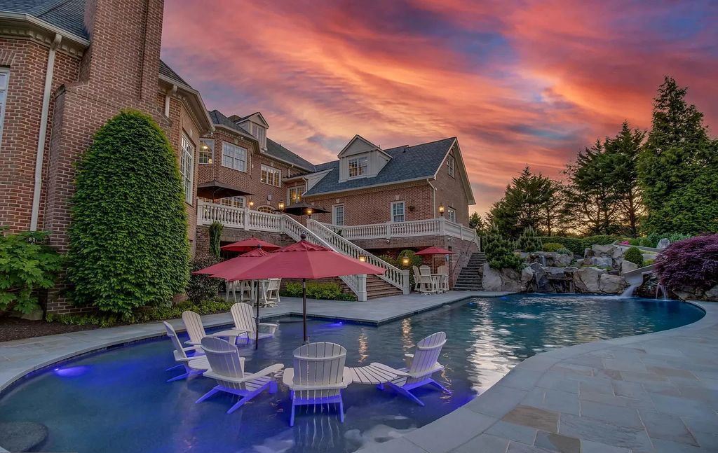 Relish Crystal-clear Saltwater Pool and Enchanting Sunsets in Maryland $4,500,000 Estate