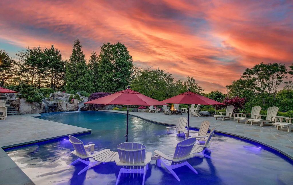 Relish Crystal-clear Saltwater Pool and Enchanting Sunsets in Maryland $4,500,000 Estate