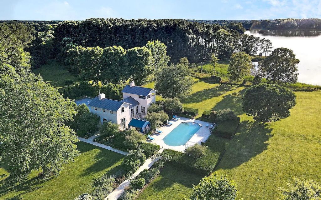 Impressed by Private Beachfront, this Custom-designed Maryland Residence Available at $7,900,000