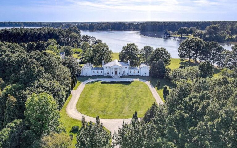 Impressed by Private Beachfront, this Custom-designed Maryland Residence Available for $7,900,000