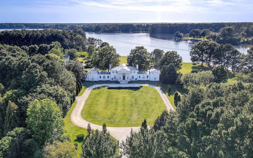 Impressed by Private Beachfront, this Custom-designed Maryland Residence Available at $7,900,000