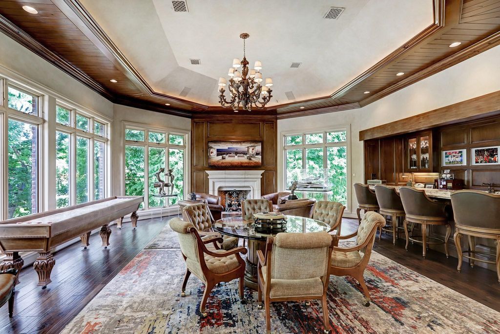 The English Manor Mansion in Houston is a one of the most significant Piney Point estate properties offers the ultimate livability now available for sale. This home located at 11002 Wickwood Dr, Houston, Texas