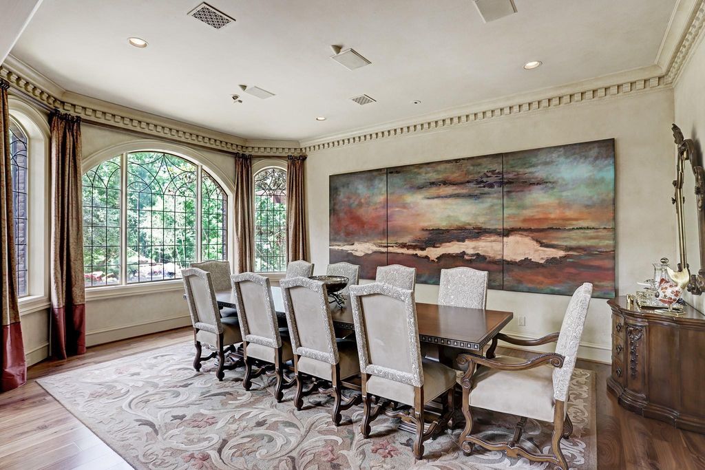 The English Manor Mansion in Houston is a one of the most significant Piney Point estate properties offers the ultimate livability now available for sale. This home located at 11002 Wickwood Dr, Houston, Texas