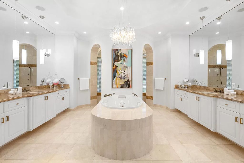 The Home in Boca Raton is a transitionally reimagined and uniquely pristine one+ acre estate in the private gated community now available for sale. This home located at 18350 Long Lake Dr, Boca Raton, Florida