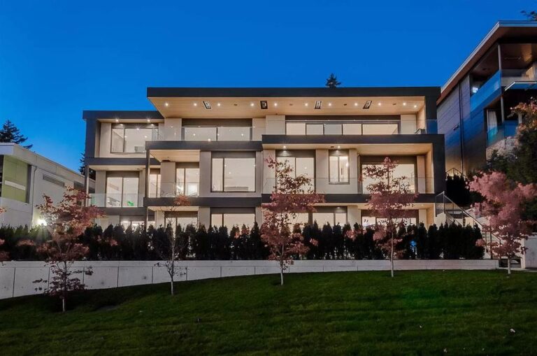 Brand New Elegance Estate in White Rock Enjoying Spectacular Ocean Views hits Market for C$7,888,000