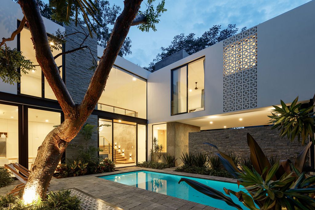 Casa La Blanca, Stunning Mexican lattices House by Di Frenna Arquitectos