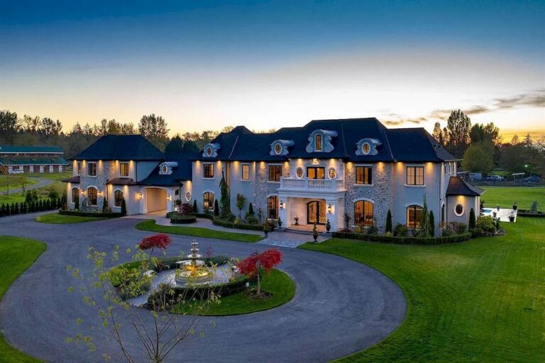 Chateau Ravissant, Newly Built French Manor Estate in Langley