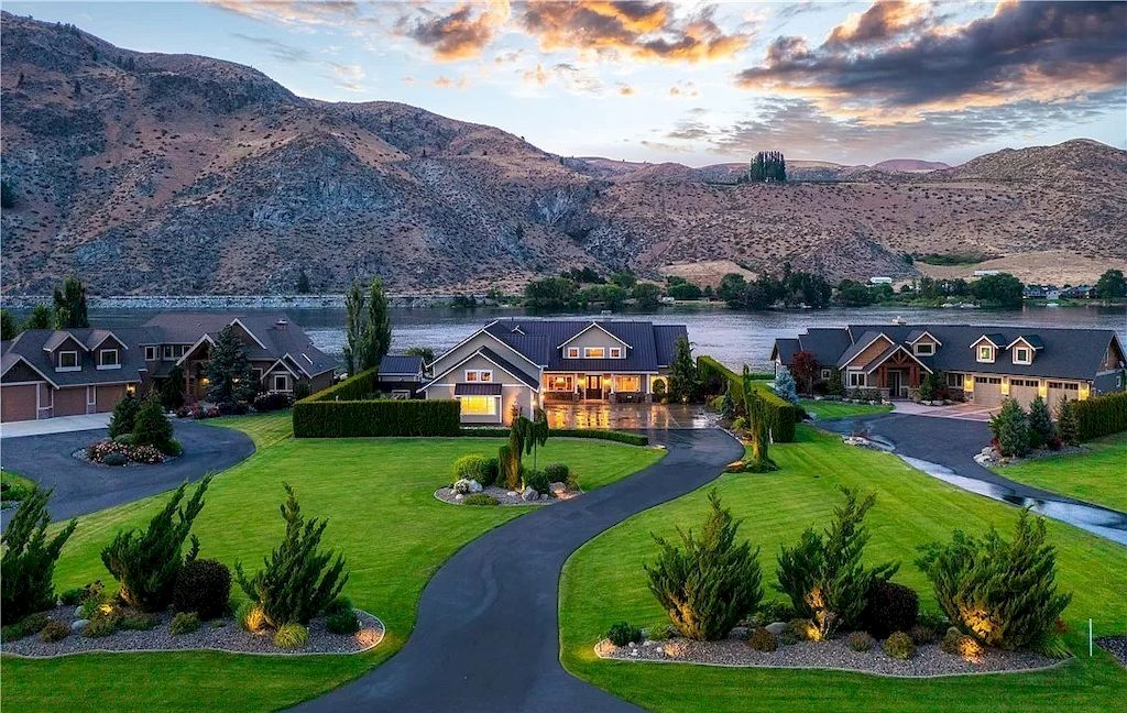 The Desirable Columbia River House is an exquisite custom-built home now available for sale. This home is located at 234 Vineyard Dr, Orondo, Washington