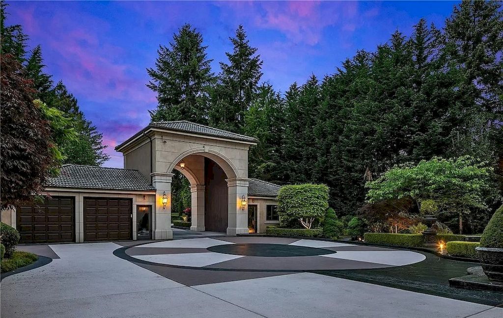 The Enchanting Mansion in Washington is an amazing home now available for sale. This home is located at 8626 NE 24th St, Clyde Hill, Washington
