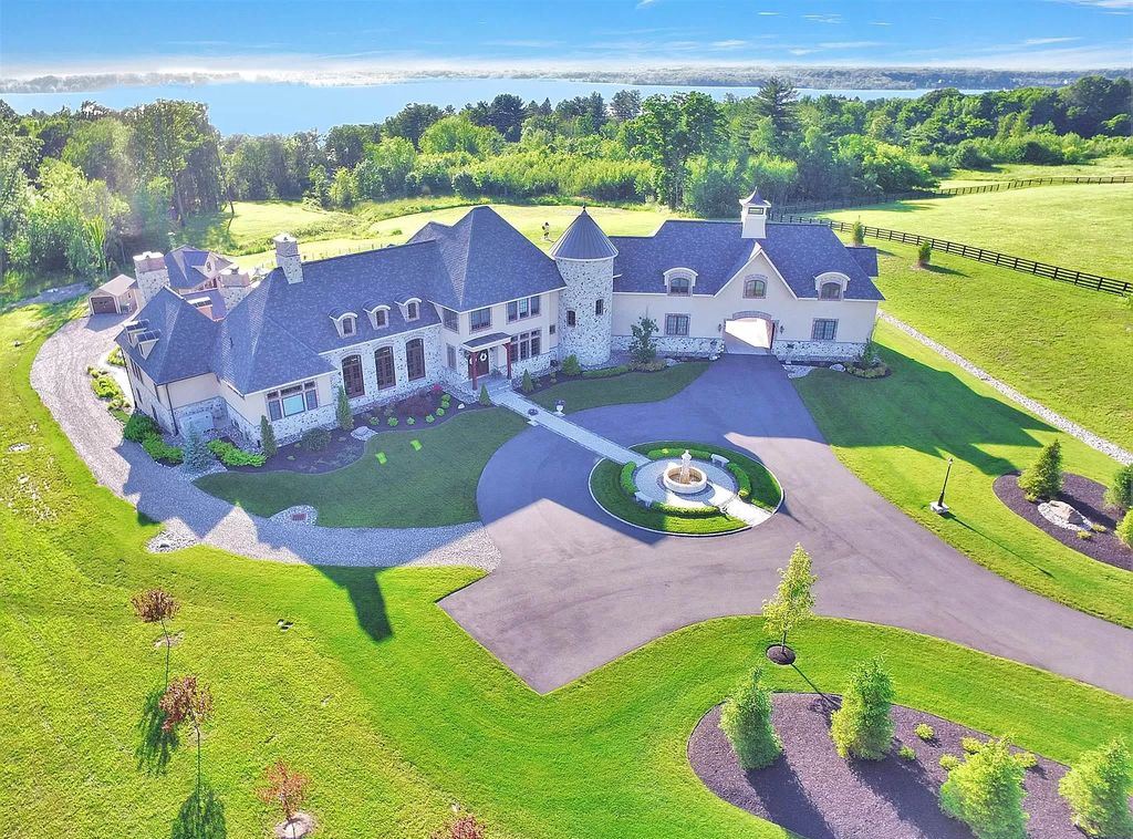 Exquisite French Country Mansion in New York with lake views sells for $8,900,000