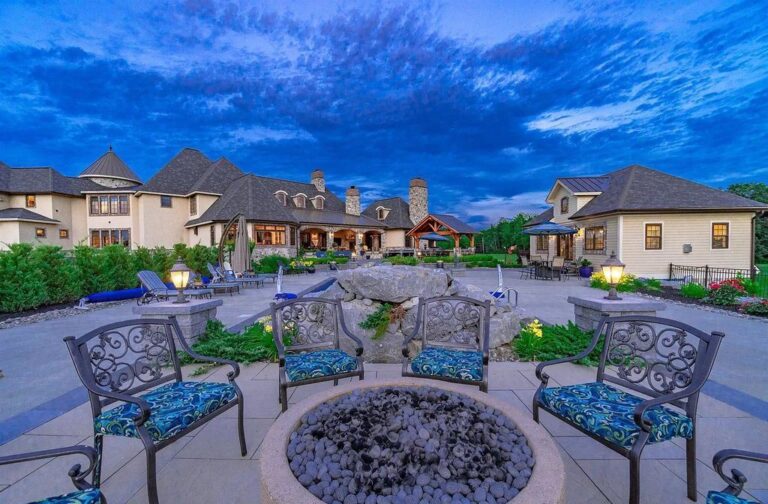 Exquisite French Country Mansion in New York with lake views sells for