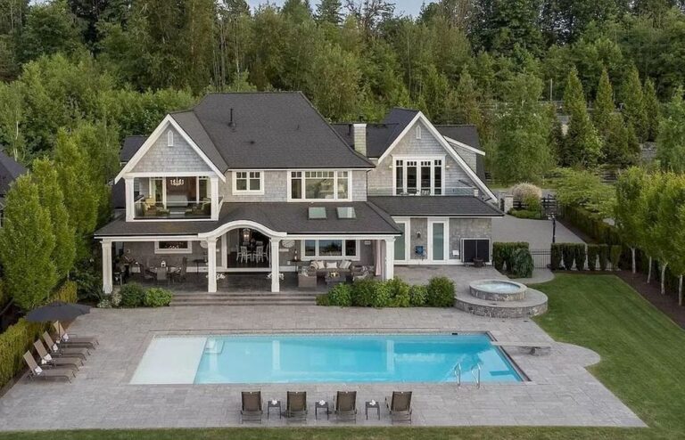 Hampton’s Inspired Luxury Estate in Langley Offers Best Views of Lake ...