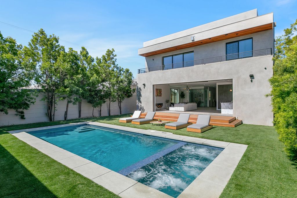 The Home in Los Angeles is a 2021 construction with exquisite Italian finishes featuring rooftop deck, basement and large lot now available for sale. This home located at 716 N Fuller Ave, Los Angeles, California