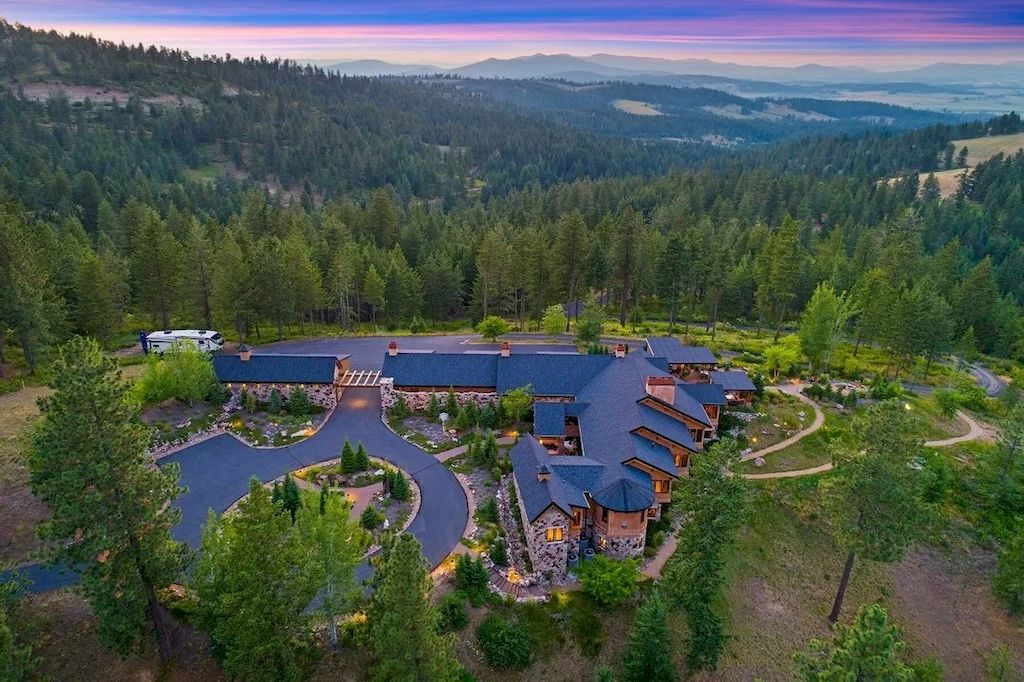 The Lookout Mountain Property is a secluded residence now available for sale. This home is located at 6008 W Lookout Mountain Ln, Spokane, Washington